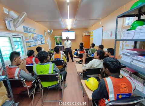 Confined Space Working Training is going on at Chetpet Station